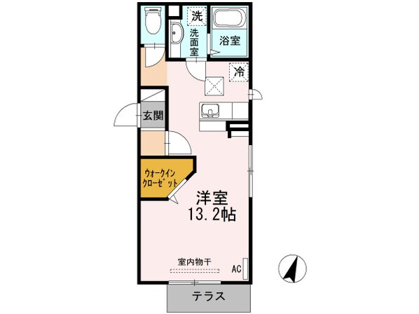 ツインテラスⅥの物件間取画像